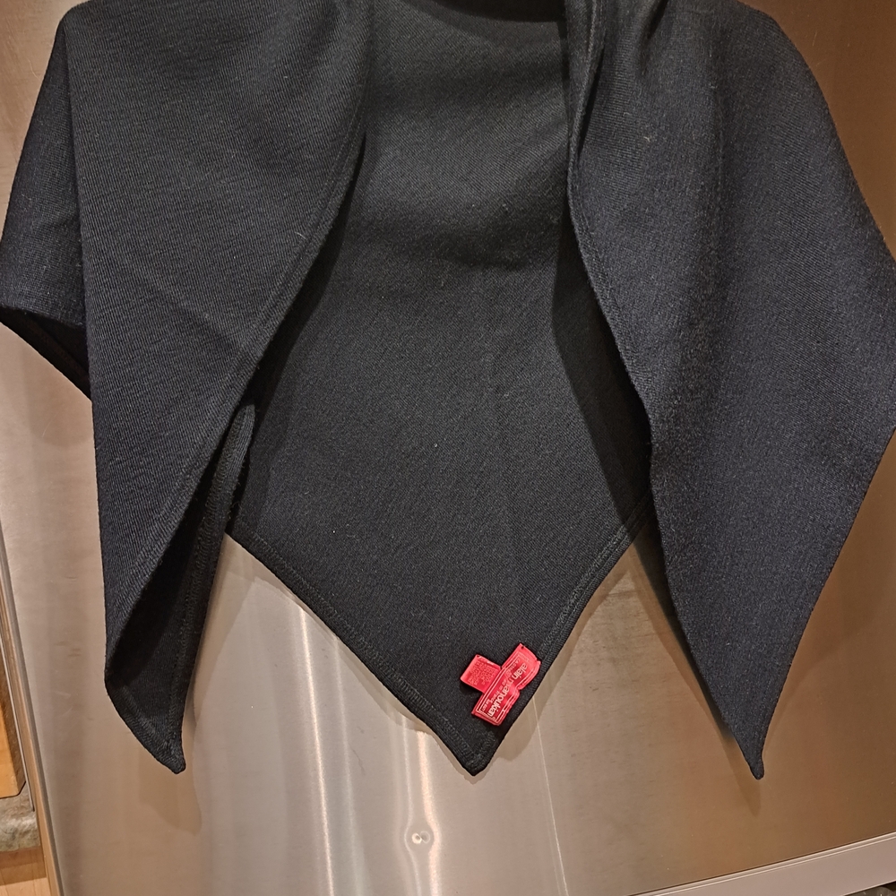 Black Women's Jacket with Red Accent